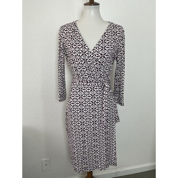 Diane von Furstenberg Dress  Wrap Belted Knee Length New Julian Two - Picture 1 of 11